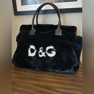 Dolce & Gabbana Fur Black Tote